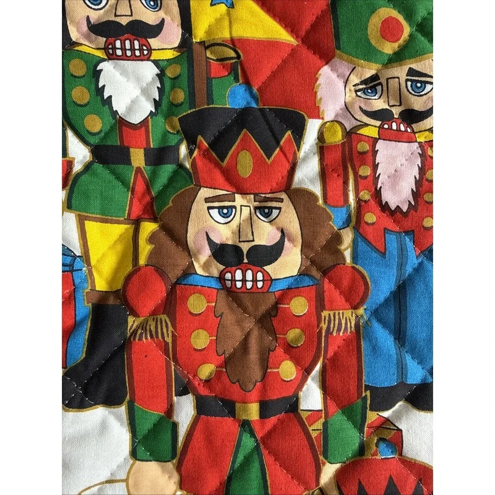 Nutcracker Christmas Stocking‎ Vintage Christmas Collection 100% Quilted Cotton